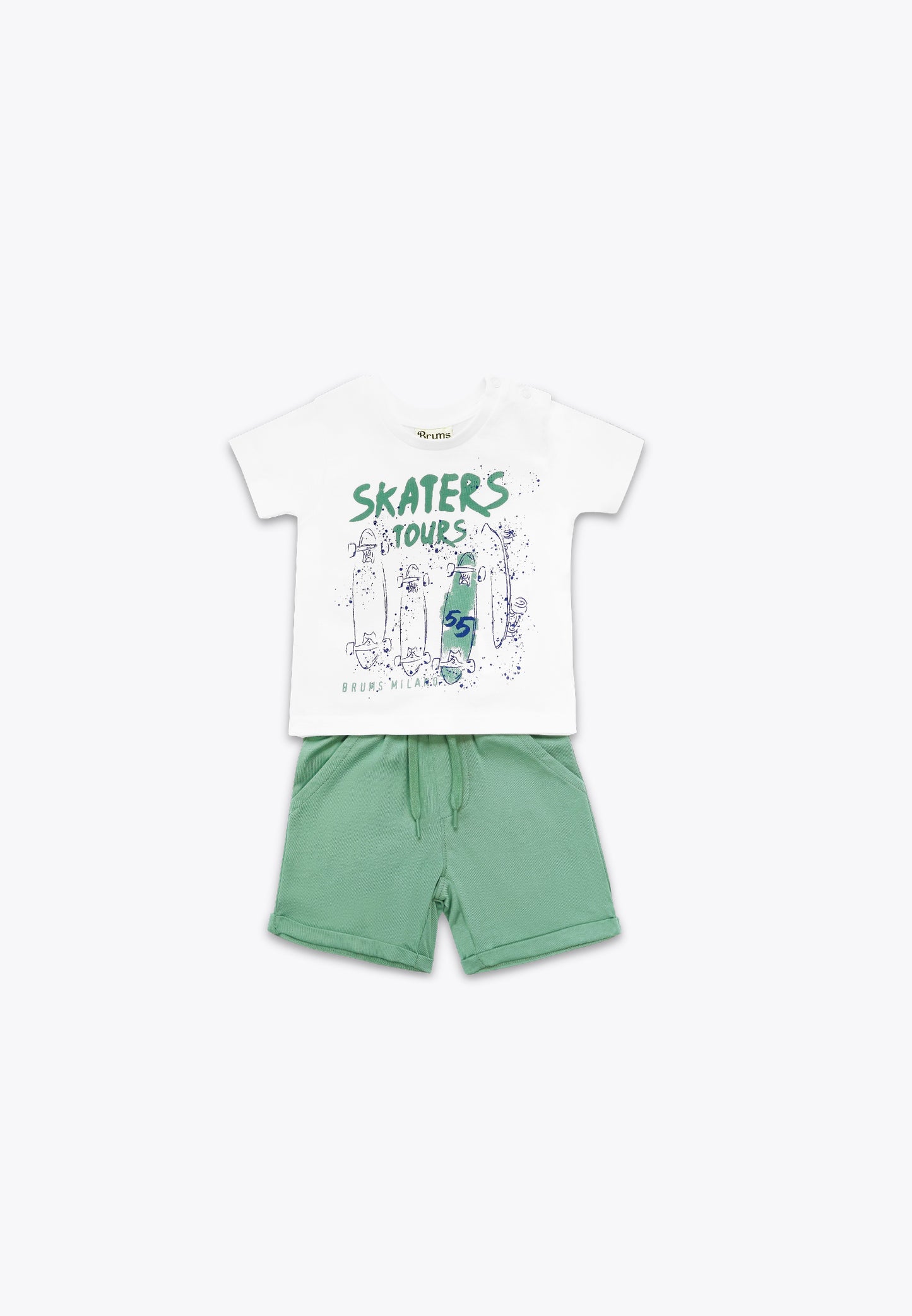 2-Piece Jersey Set: T-Shirt and Shorts