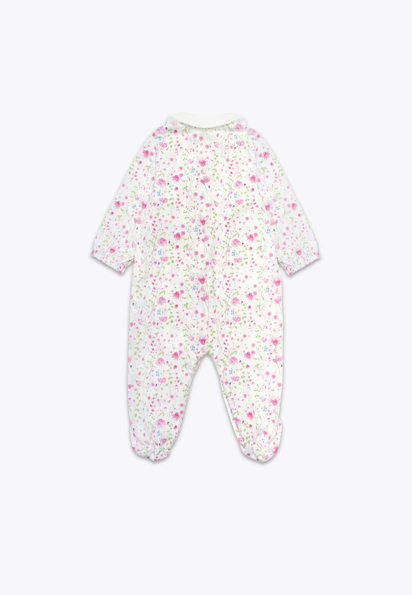 Jersey onesie with Embroidery and Front Opening