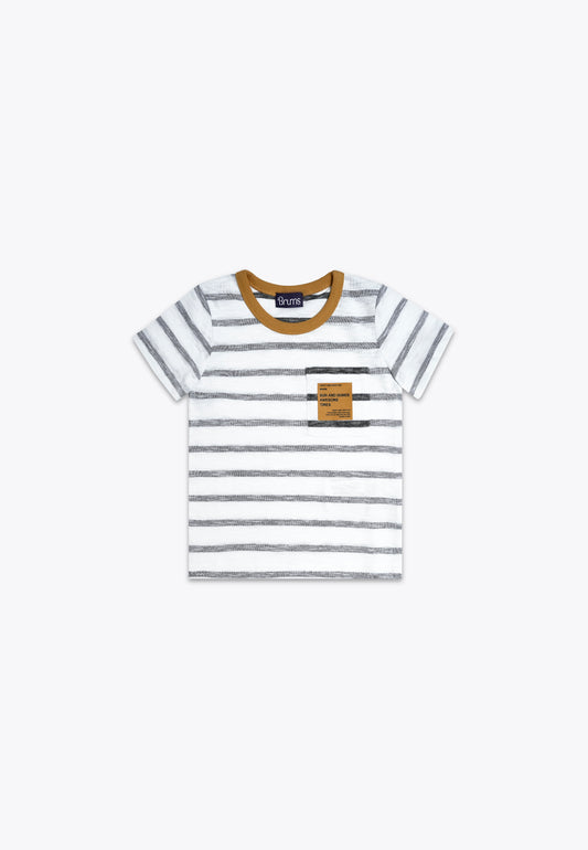Striped Oversized T-Shirt in Jersone