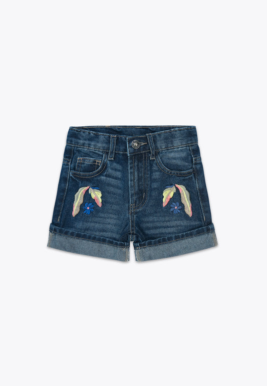 Shorts with Denim Repreve Embroidery